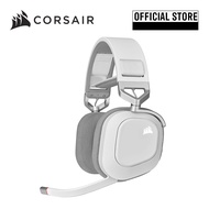 CORSAIR HS80 MAX WIRELESS Gaming Headset, White (AP) CA-9011296-AP