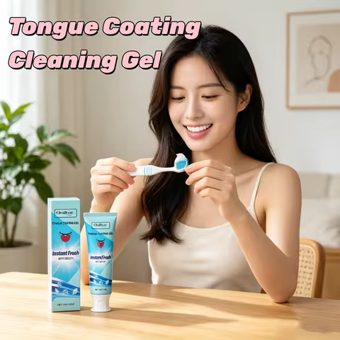 ORALHOE Tongue Coating Cleaning Gel Fresh Breath Remove Bad Breath Eliminate Bacteria Preventing Too