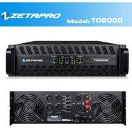 Power Amplifier 2 Channel Zetapro TD2000 TD 2000 TD-2000 class TD Best