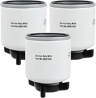 3PCS 6667352 New Fuel Filter with Water Separator Compatible with Bobcat 453 463 553 751 753 E10 E14