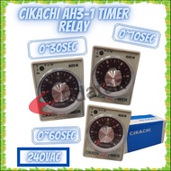 CIKACHI AH3-1 240V TIMER RELAY - (0-10 SEC , 0-30 SEC AND 0-60SEC)