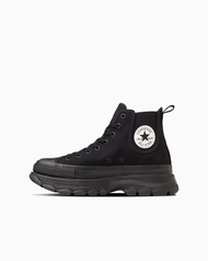 日本限定 Converse ALL STAR Ⓡ TREKWAVE SIDEGORE 鋸齒厚底 懶人鞋 黑色/ 22.5 cm
