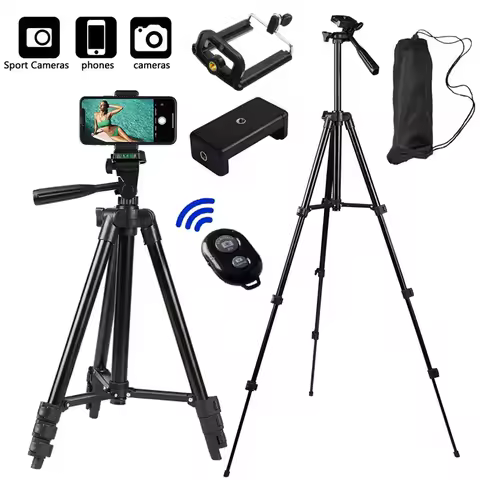 NA-3120 Phone Tripod Stand 102cm Universal Photography for Gopro iPhone Samsung Xiaomi Huawei Phone 
