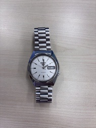 Seiko 精工5號 自動男士機械手錶 經典白盤