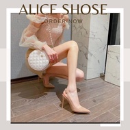 Mint High Heels with Pointed Heels and Slingbacks 9P, 11P - High Quality Products - Full Size 34-40