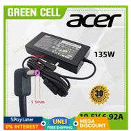 135W Acer Laptop Charger 19.5V 6.92A for Nitro 5 AN515-55-54Q0 N20C1 Nitro 7 AN715-51-73BU N18C3