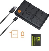 DSTE NP-W126 Fully DecodedLithium-ion Battery For FujiFilm Cameras With USB-A Charger 代用全解碼鋰電池 (CCC 