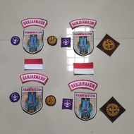 Set of Kwarda kalsel badges and Banjarmasin locations per set (contents Kwarda South Kalimantan, Ban