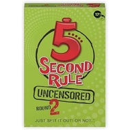 5 Second Rule Game - Simple Questions Card Game for Family Fun, Party, Kids, Travel, Game Night & Sl