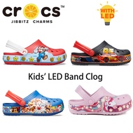 crocs แท้ รองเท้า crocs เด็ก รองเท้าแตะ CROCS led น้ําหนักเบา กันลื่น สําหรับเด็ก