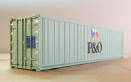 全新 PIRATA 1/87 40呎冷凍貨櫃 “P&O”（簡易袋裝）