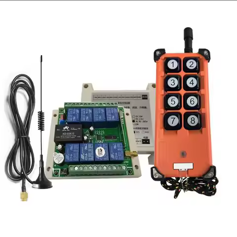 industrial 3000m Universal AC110V 220V 8 way RF Wireless Remote light Control switch Receiver Transm