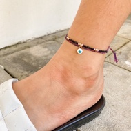 Evil eye beads loliastuff Anklet (Hand Bracelet/Anklet/Ethnic Bracelet/Rope Bracelet)