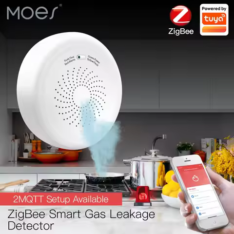 Smart ZigBee Gas Leakage Detector Combustible Sensor Tuya Smart Home Security Alarm System Smart Lif