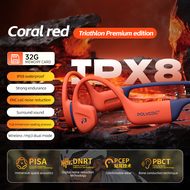 Polvcdg-X16 IPX8 Tai nghe bơi dẫn truyền xương không thấm nước Silicone lỏng 32G Bộ nhớ Bluetooth 5.