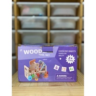 Kids Wooden Toolbox Play Set Carpenter Tool - Carpenter's Role Play Toy