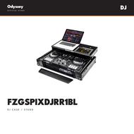 Odyssey | XDJ-RR | DJ Flight Case | Glide Platform, Removable V-Cut Panel, 1U Rack Space, Cable Port