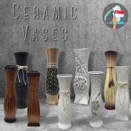 Ceramic vase for flowers tall &amp; arrangements, home decor, decorations, garden Tall Floor Vase Indoor Home Artificial
