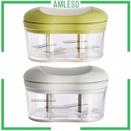 [Amleso] Manual Garlic Chopper Processors with Cover Kitchen Gadgets Garlic Press