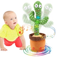 Dancing Cactus Baby Toys 6 to 12 Months, Talking Cactus Toys Repeats What You Say Baby Boy Toys, Dancing Cactus Mimicking Toy with LED English Sing Talking 15 Second Voice Recorder Musical Toys