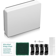 Standard Size Marine-Grade Transducer Mounting Plate,4.5"x3.5"x0.75", White | Screwless Mounting Pad