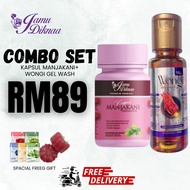 [COMBO SET] Jamu manjakani+wongi gel by dikna,kesan seawal 3 hari