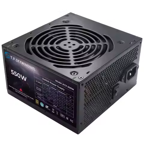 T.F.SKYWINDINTL 550W ATX PC Power Supply 550W 80+ Bronze Certified PSU For Computer