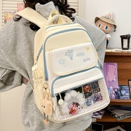 Large Capacity Backpack Ita Bag Student School Bag Lightweight Transparent Bagpack Women Backpack La