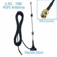 1pcs Wifi WLAN 5 X Range Booster SMA 2.4GHz 7DBI Wireless Antenna Extender + Base Omni-Directional A