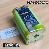 Nsv Khối pin 2S 7.2V - 8.4V (Nhiều mẫu) dòng xả cao cho máy bắt vít pin máy khoan đèn... Pin Lithium