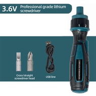 3.6V Cordless Electric Screwdriver Torque Precision Power Tool with Flashlight Screw Driver Bits Cha