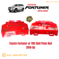 Toyota Fortuner or TRD Skid Plate Red 2016-UP
