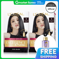 LOréal Paris Excellence Cream (11 Types) 2 Free Gifts Tr5 Hair Pack 50ml