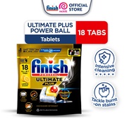 Finish Powerball Dishwasher Detergent Tablet All-In-One Ultimate Plus (18 tabs)