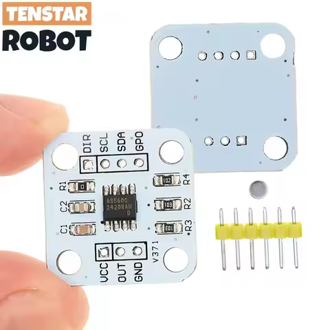 AS5600 magnetic encoder magnetic induction angle measurement sensor module 12bit high precision For 
