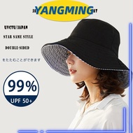 YANGYANG Bucket Hat Women UV Protection Panama Hat Foldable Sunshade Hat