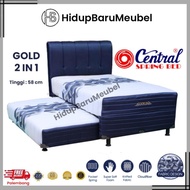 Springbed Sorong GOLD 2 IN 1 by CENTRAL / spring bed dorong PLATINUM