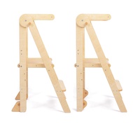 Kids Footstool Kitchen Helper Hand Washing Step Learning Tower Baby Wash Wood Learning Tower