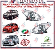 PERODUA MYVI 2005 / MYVI 2007 SE 1 / MYVI 2008 HEAD LAMP RH (KANAN) / LH (KIRI) (GENUINE / LOCAL)