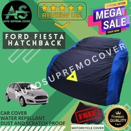 FORD FIESTA HATCHBACK CAR COVER HIGH QUALITY - WATER REPELLANT AND DUST PROOF -WITH FREE MOTOR COVER