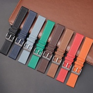 22MM For Swatch & Blancpain Fifty Fathoms Co-branded Genuine Leather Watch Strap