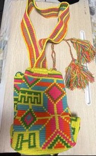 Wayuu 袋 哥倫比亞民族色彩斜孭袋，全新，handmade Wayuu bag Colombia 100% new