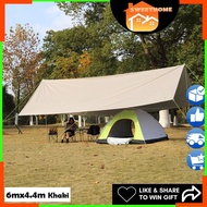 NewGiant Flysheet 4.4x6 meter Camping Multipurpose Use Lightweight Hammock Fly Sheet Waterproof Camping Tarp Tent