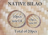 native bilao bundle Size14-10pcs + size10-10pcs