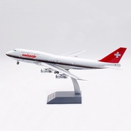 B-Models 1: 200 Swiss Airlines Boeing 747-300 HB-IGF Polished Alloy Aircraft Model