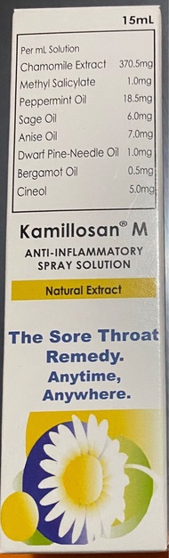 Kamillosan M  ( anti- inflammatory spray solution)