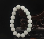 Pure Natural Jade Hand Made Lovely Jade Beads Bangle Elastic Bracelet