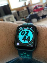 100% Apple Orignial Nike Apple Watch 40/44mm Midnight Turquoise Aurora Green Sport Band 99% new