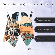 Pulsar Xlite Wireless v2 mouse Skin Astronaut ast12 model | 3M anti-slip sticker