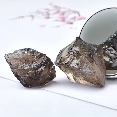 Natural Smoky Quartz Raw Stone Mine Tea Crystal Original Rock Mineral Gem Specimen Healing Reiki Mag